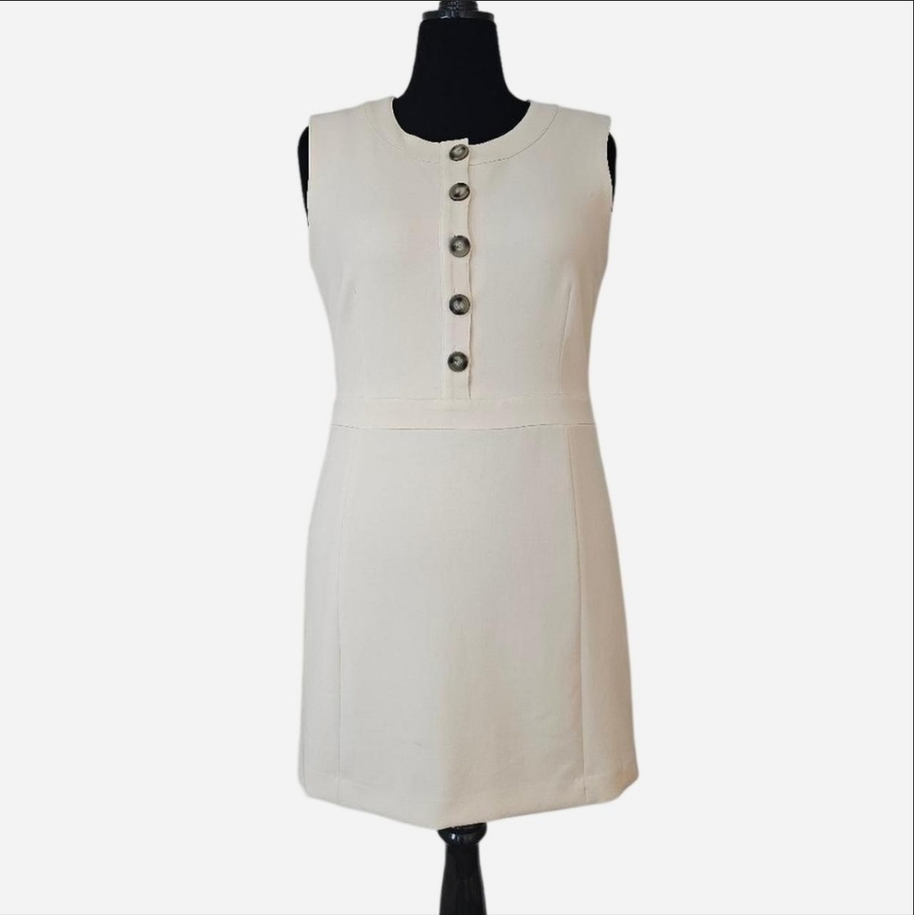 VERONICA BEARD Women's Ivory Julie Midi Dress. Sz 12